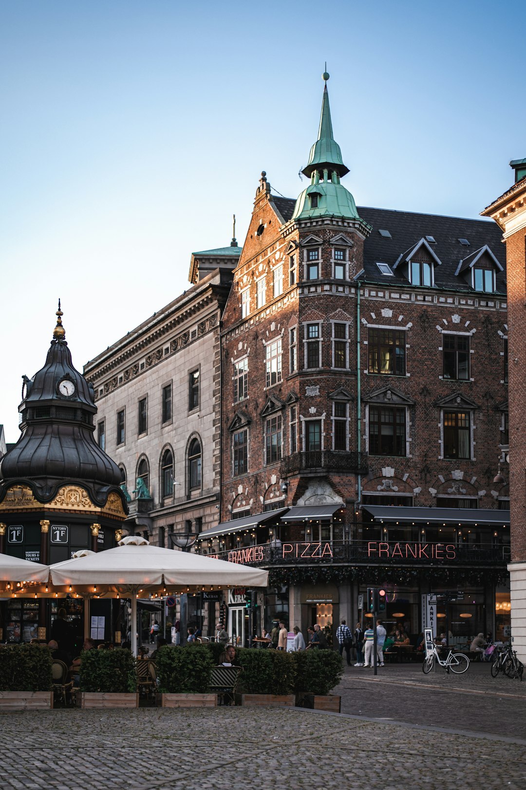 Historic building facade on a Danish street