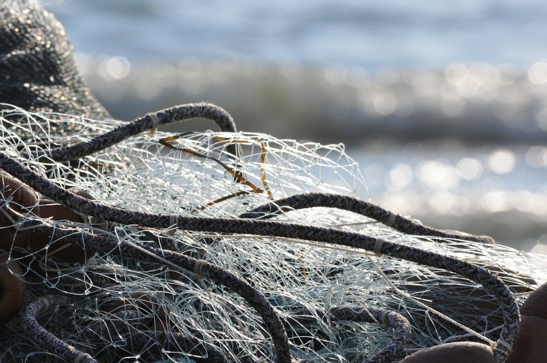 old fishing net repair