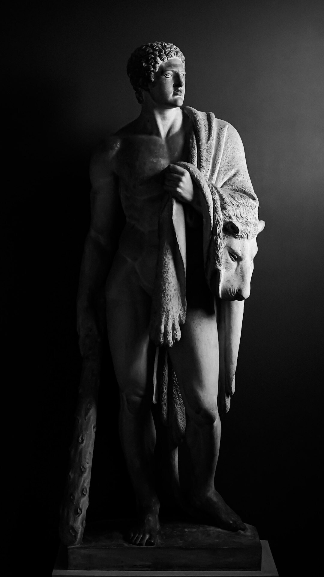 Black and white studio portrait of a Danish male photographer